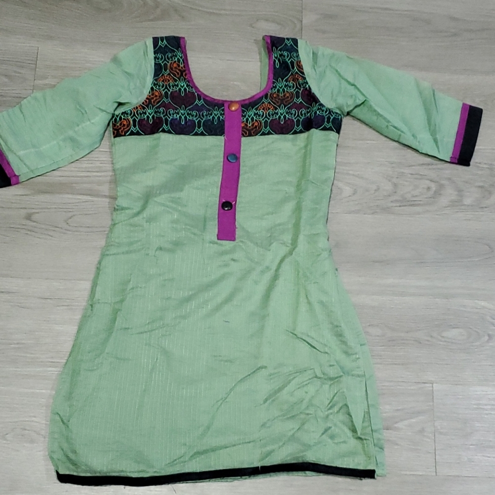 Indian churidaar with beautiful color combination